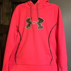 Women’s Hot Pink with Camo accents Sweater